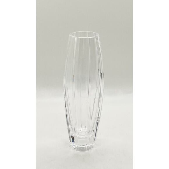 Vintage Waterford Crystal Bud Vase 7" Marquis Palladia Collection Retired Clear - Picture 1 of 4